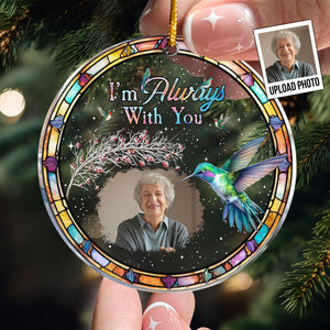 I Am Here With You Cardinal - Personalized Acrylic Photo Ornament PT CU4092704