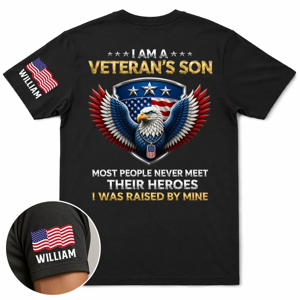 IAmAVeteran_sSonDaughter PersonalizedTShirt YM240 IMA197 DEF