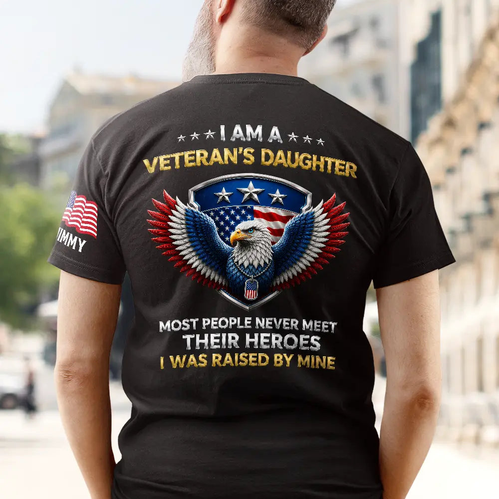 IAmAVeteran_sSonDaughter PersonalizedTShirt YM240 IMA197 MK1