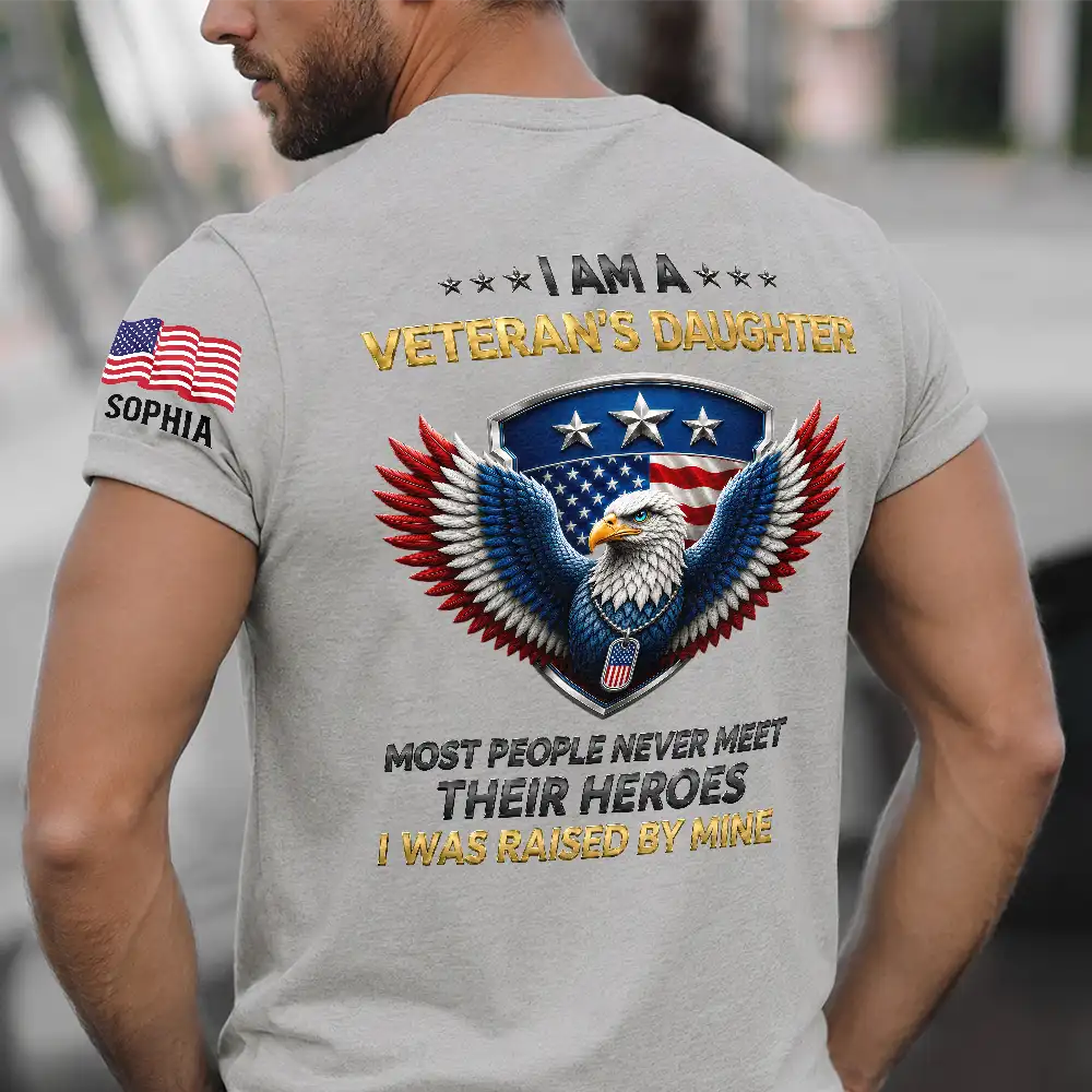 IAmAVeteran_sSonDaughter PersonalizedTShirt YM240 IMA197 MK3