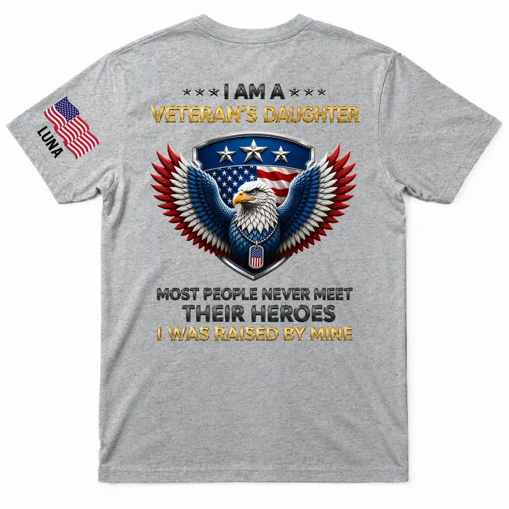 IAmAVeteran_sSonDaughter PersonalizedTShirt YM240 IMA197 MK5
