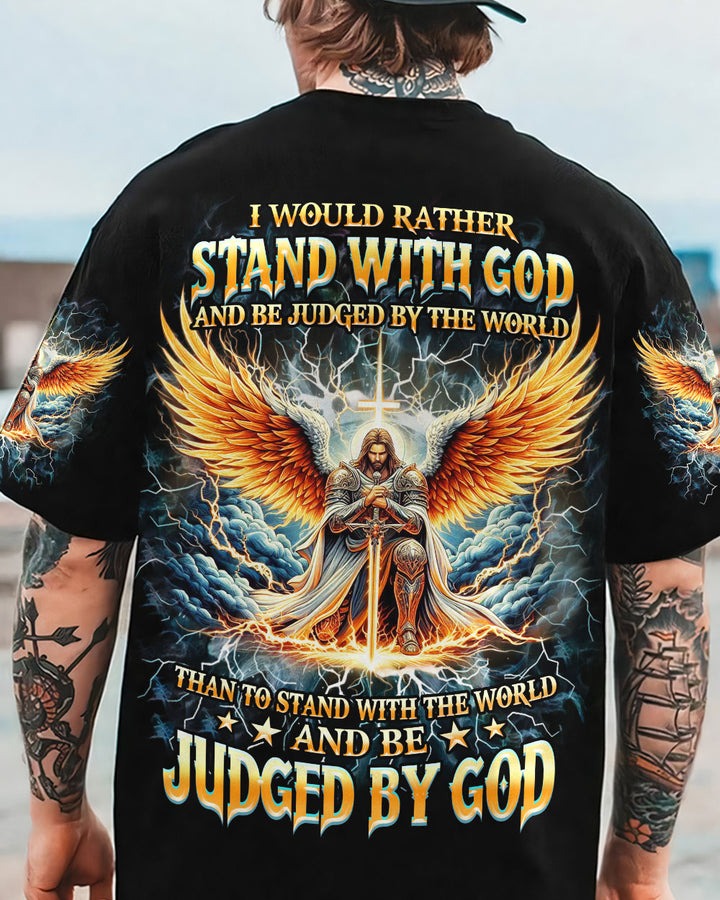 IWouldRatherStandWithGod Men_sAllOverPrintShirt_15