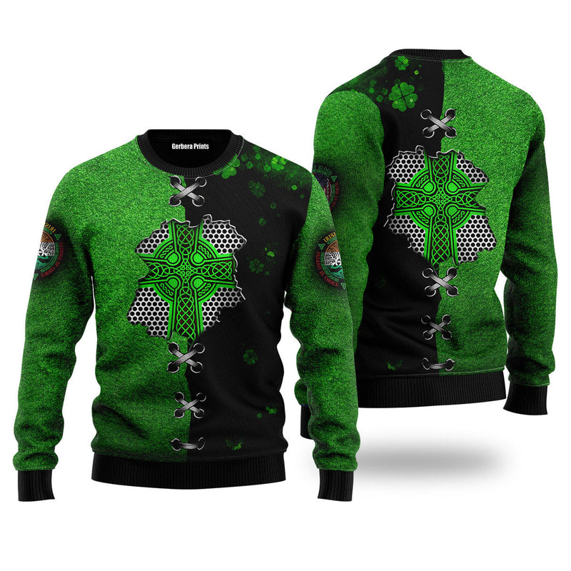Irish St.Patrick Celtic Knot Ugly Christmas Sweater For Men & Women