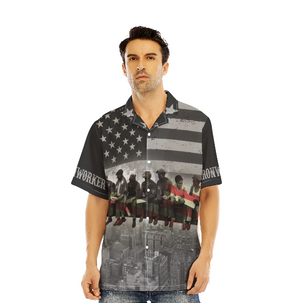 Ironworker American Flag Aloha Hawaiian Shirts For Men, Women