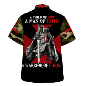 Jesus A Warrior Of Christ And Hold Sword Hawaiian Shirt