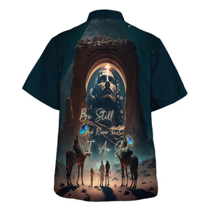 Jesus Be Still And Know That I Am God In The Sky Hawaiian Shirt