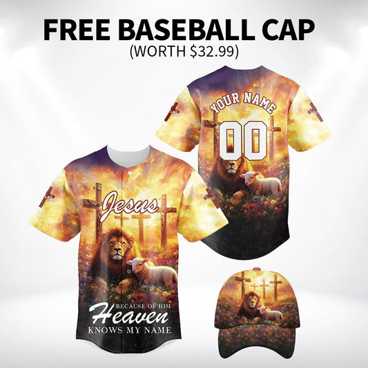 JesusBecauseofHimHeavenKnowmyNameBaseballJerseyBundle