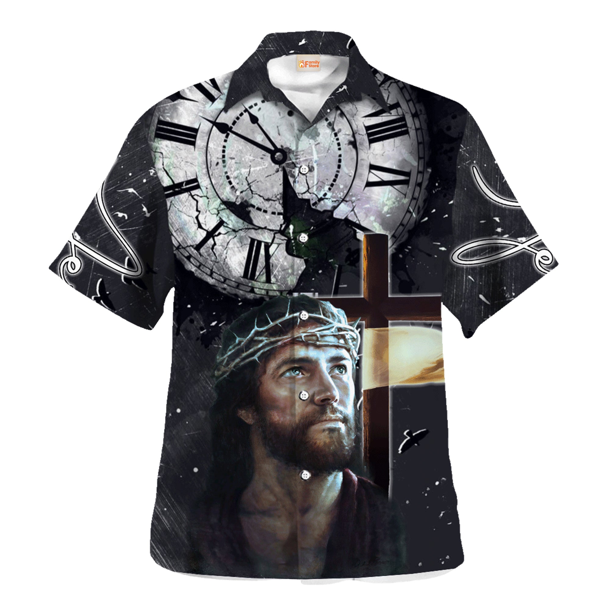 Jesus Clock Hawaiian Shirt