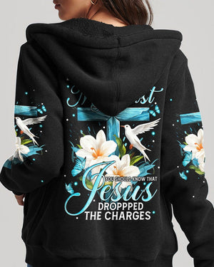 Jesus Dropped The Charges - Women's All Over Print Shirt - AT4080524