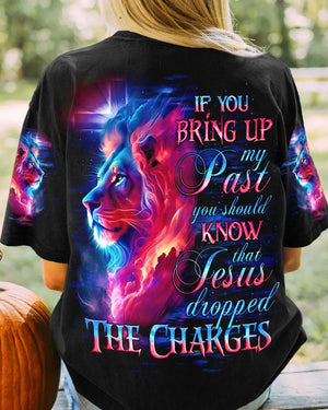 Jesus Dropped The Charges Lion - Women's All Over Print Shirt - AT4080504