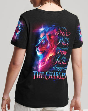 Jesus Dropped The Charges Lion - Women's All Over Print Shirt - AT4080504