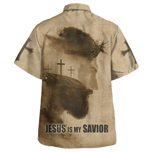 Jesus Earth Brown Hawaiian Shirt