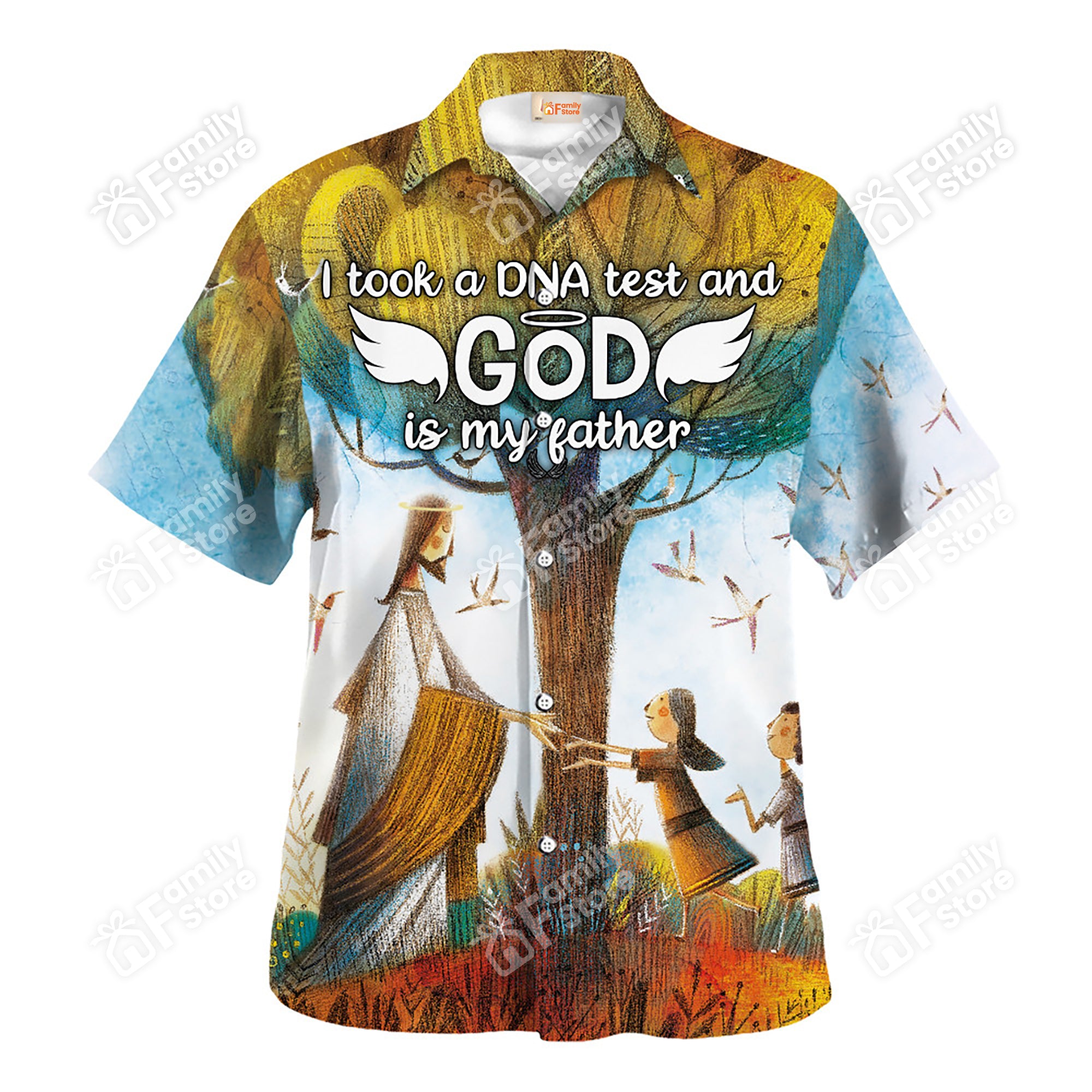 Jesus God Is My Father Nature Hawaiian Shirt