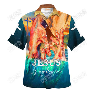 Jesus Hold Your Hand - Jesus Is My Savior Hawaiian Shirt