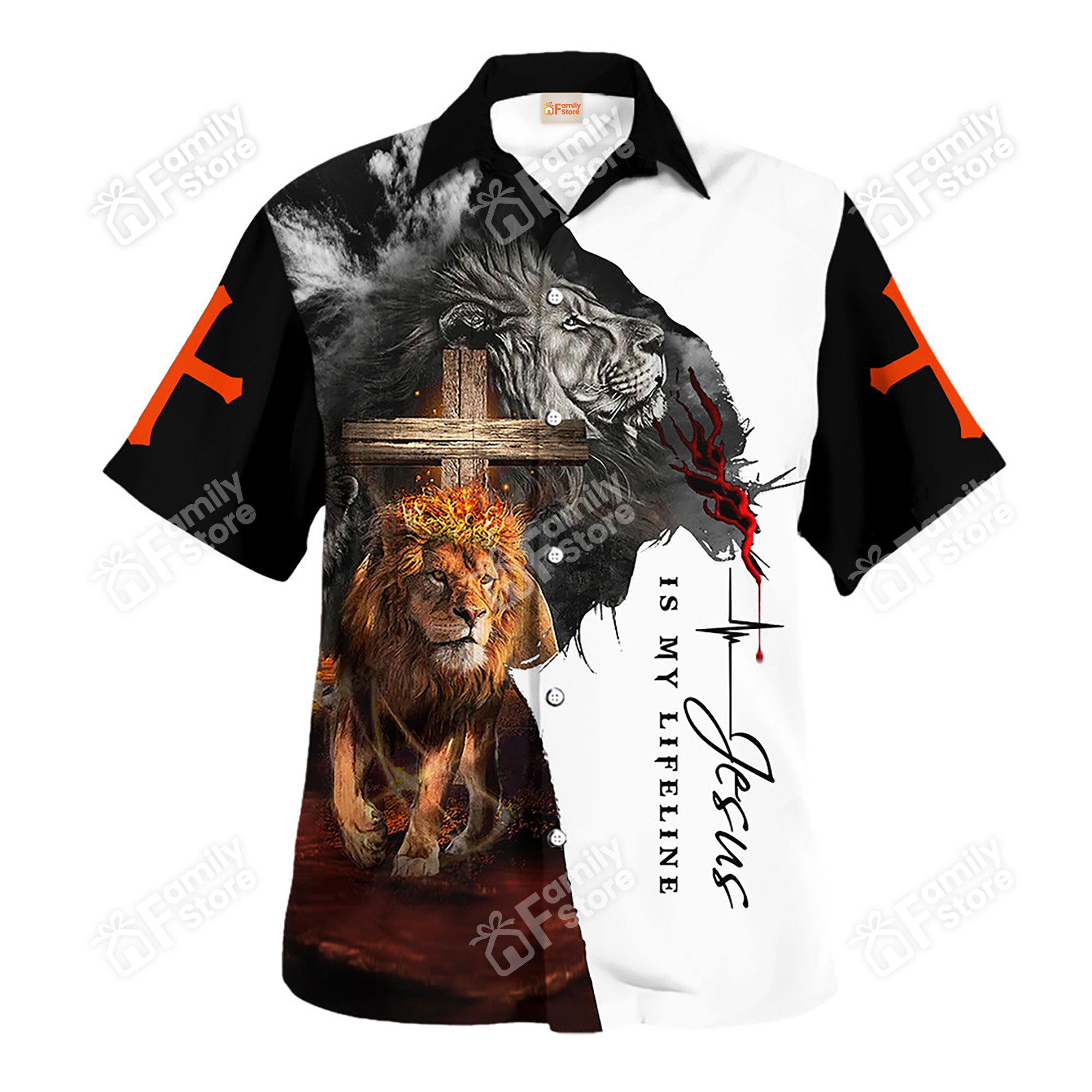 Jesus In My Life Lion Hawaiian Shirt