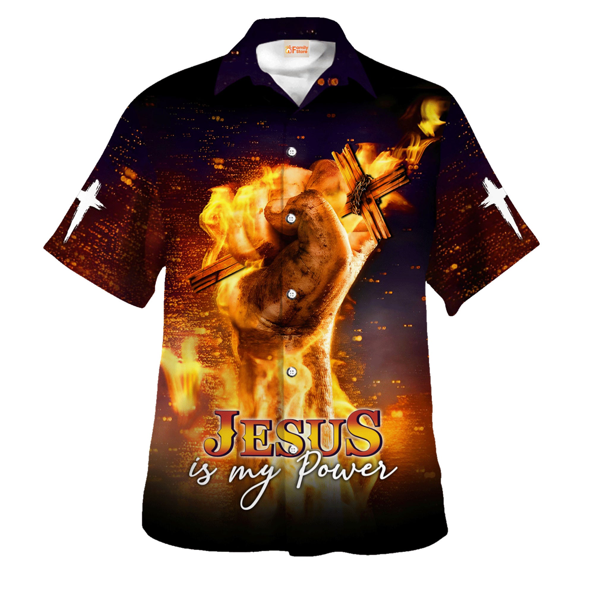 Jesus Is My Power Hawaiian Shirt