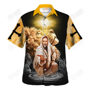 Jesus Is My Provider Lion Hawaiian Shirt