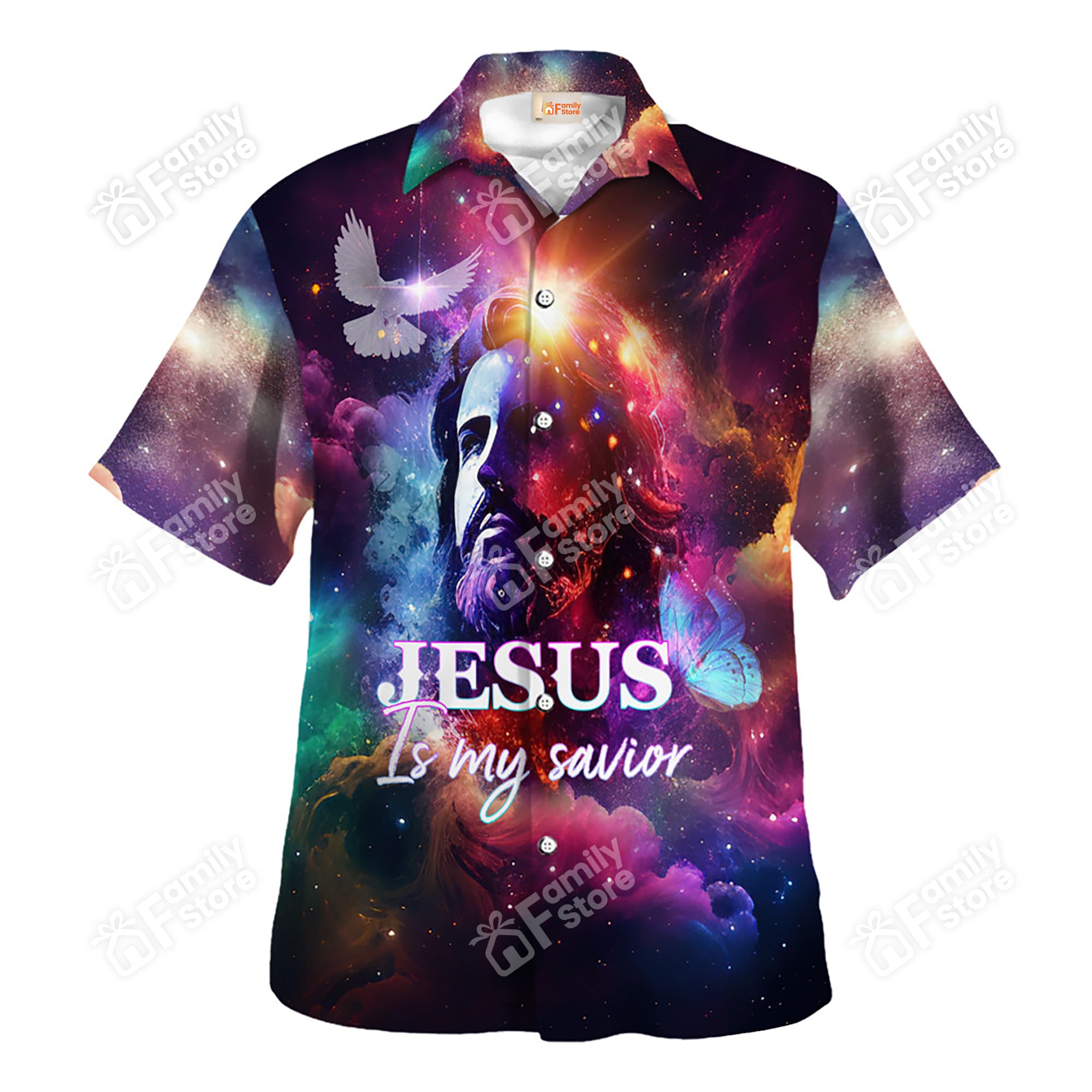 Jesus Is My Saviior Colorful Aloha Hawaiian Shirt