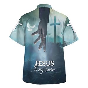 Jesus Is My Savior Bleeding Hand Hawaiian Shirt