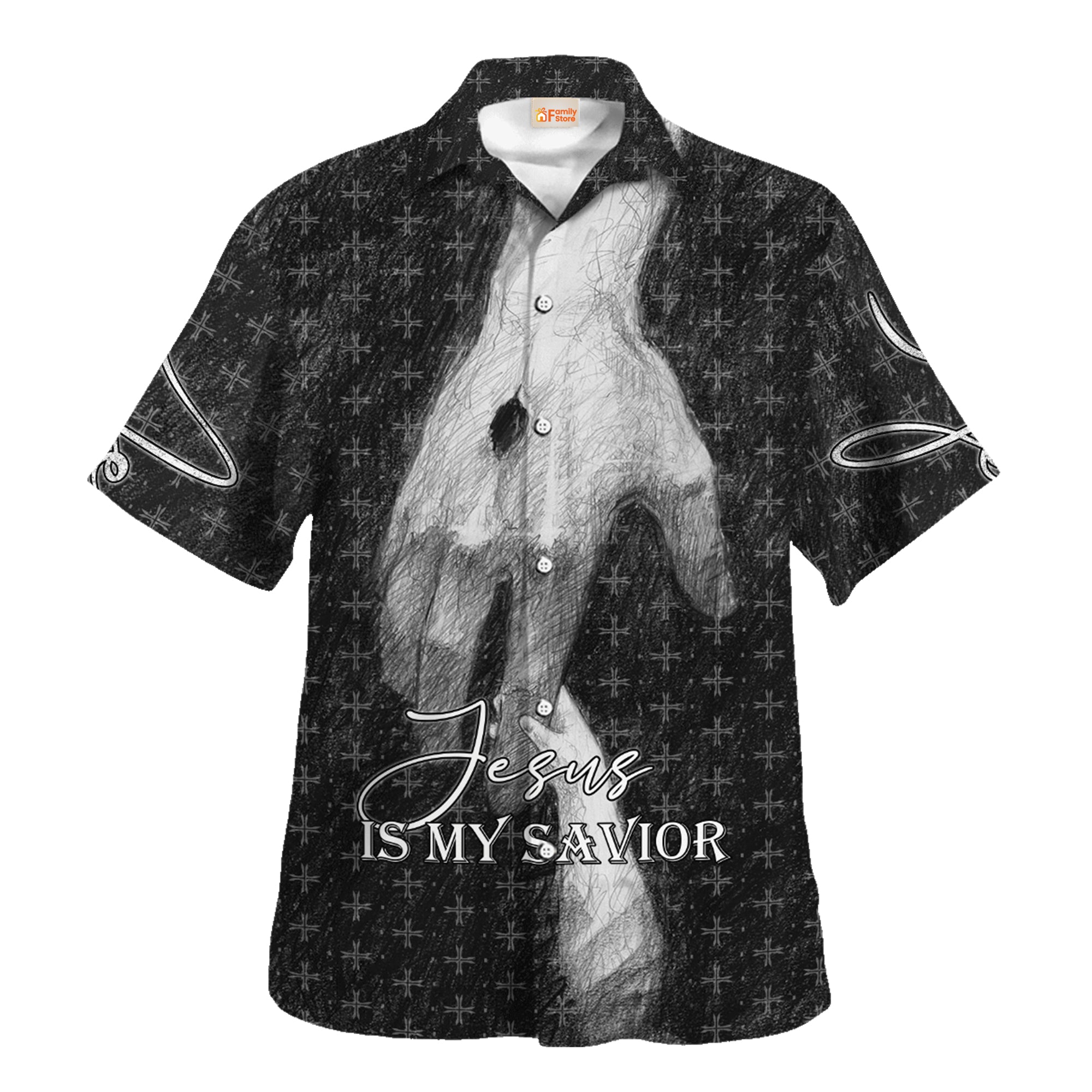 Jesus Is My Savior Hold Finger Hawaiian Shirt