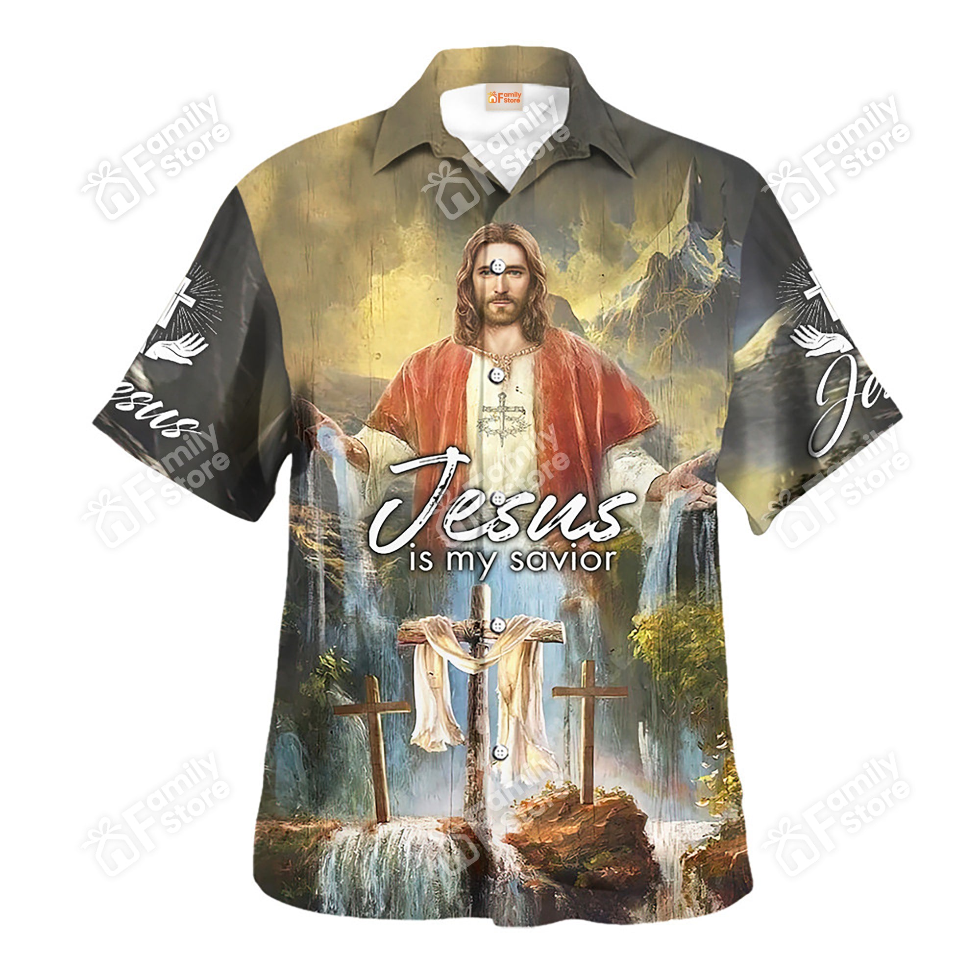 Jesus Is My Savior In Heaven Hawaiian Shirt