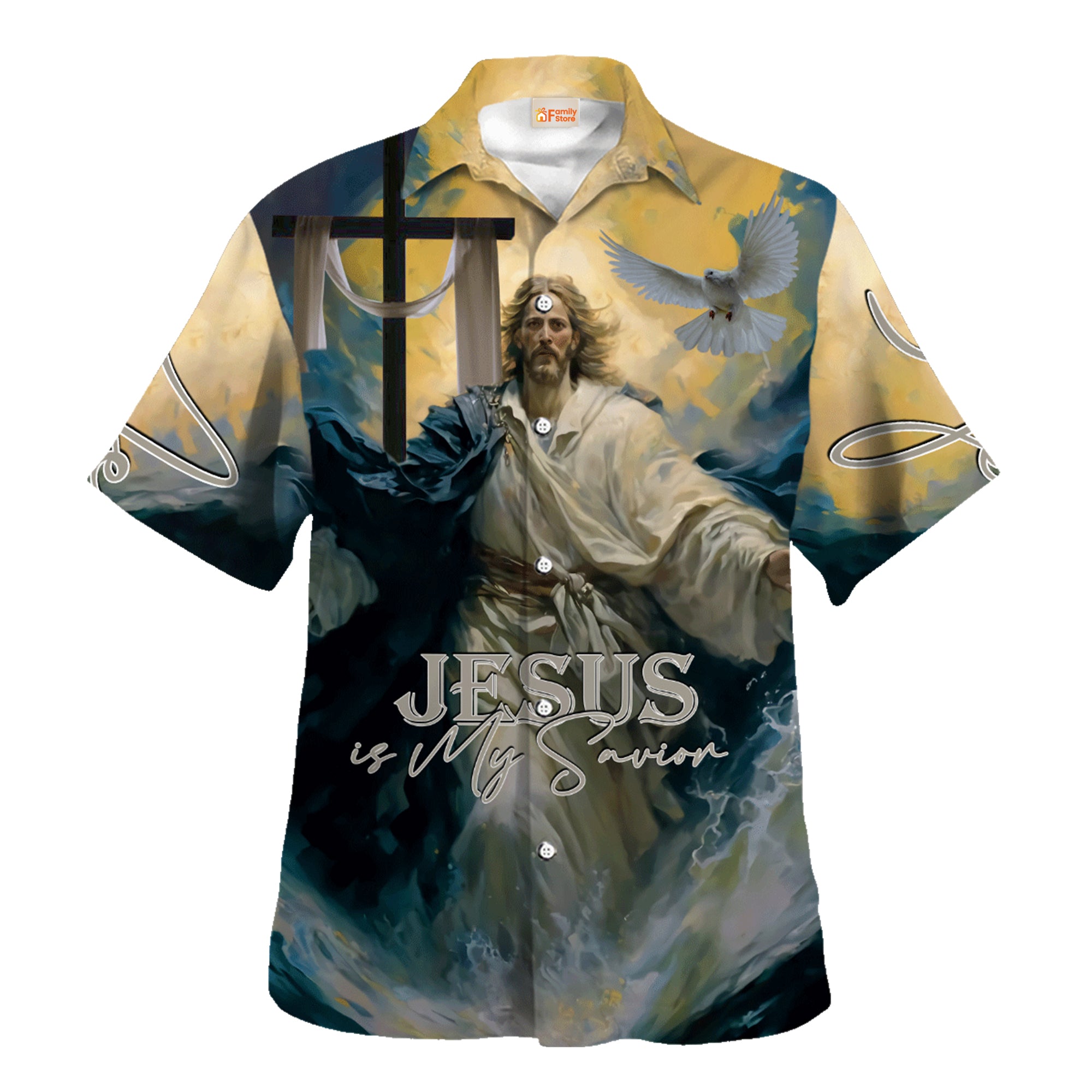 Jesus Is My Savior With Dove Hawaiian Shirt