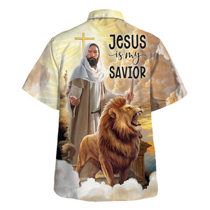 Jesus Is My Savior, Glory Of Jesus And Lion Hawaiian Shirt