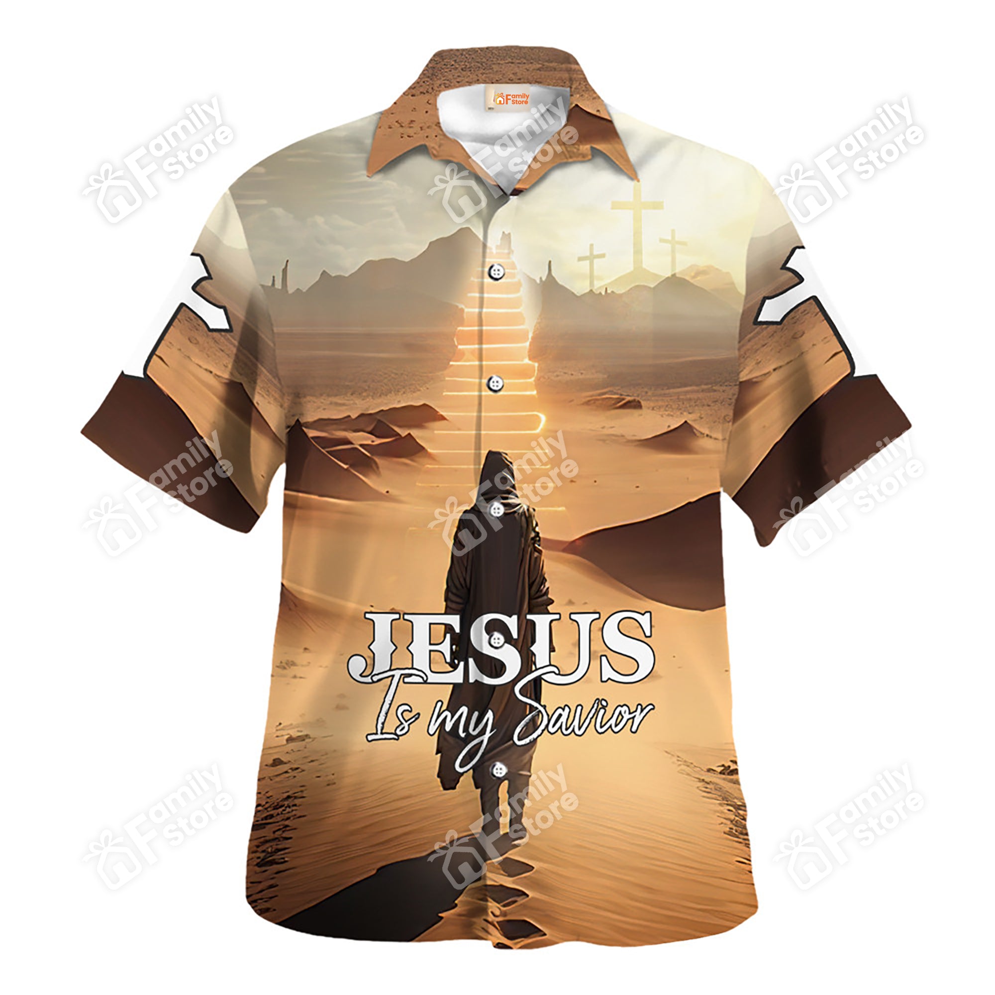 Jesus Is My Savior, Stairway to Heaven Hawaiian Shirt