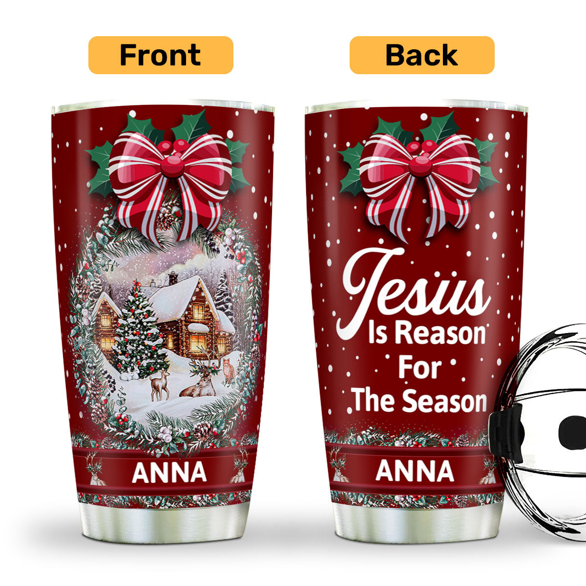 JesusIsReasonForTheSeasonPersonalizedStainlessSteelTumbler_5