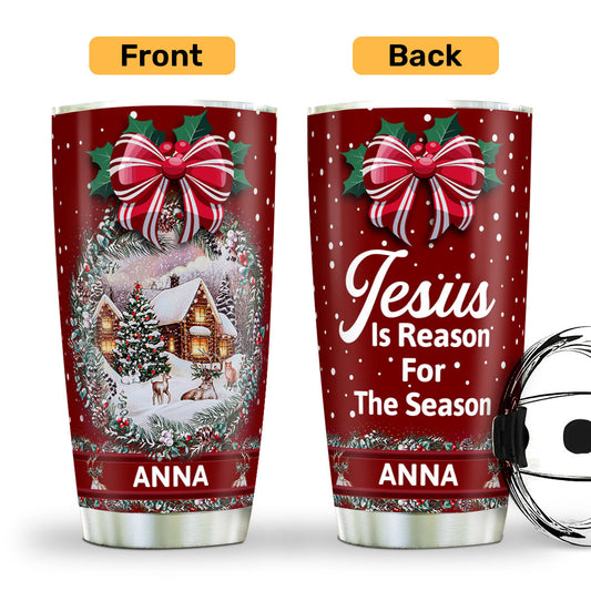 JesusIsReasonForTheSeasonPersonalizedStainlessSteelTumbler_5