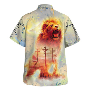 Jesus Lion Roar Hawaiian Shirt