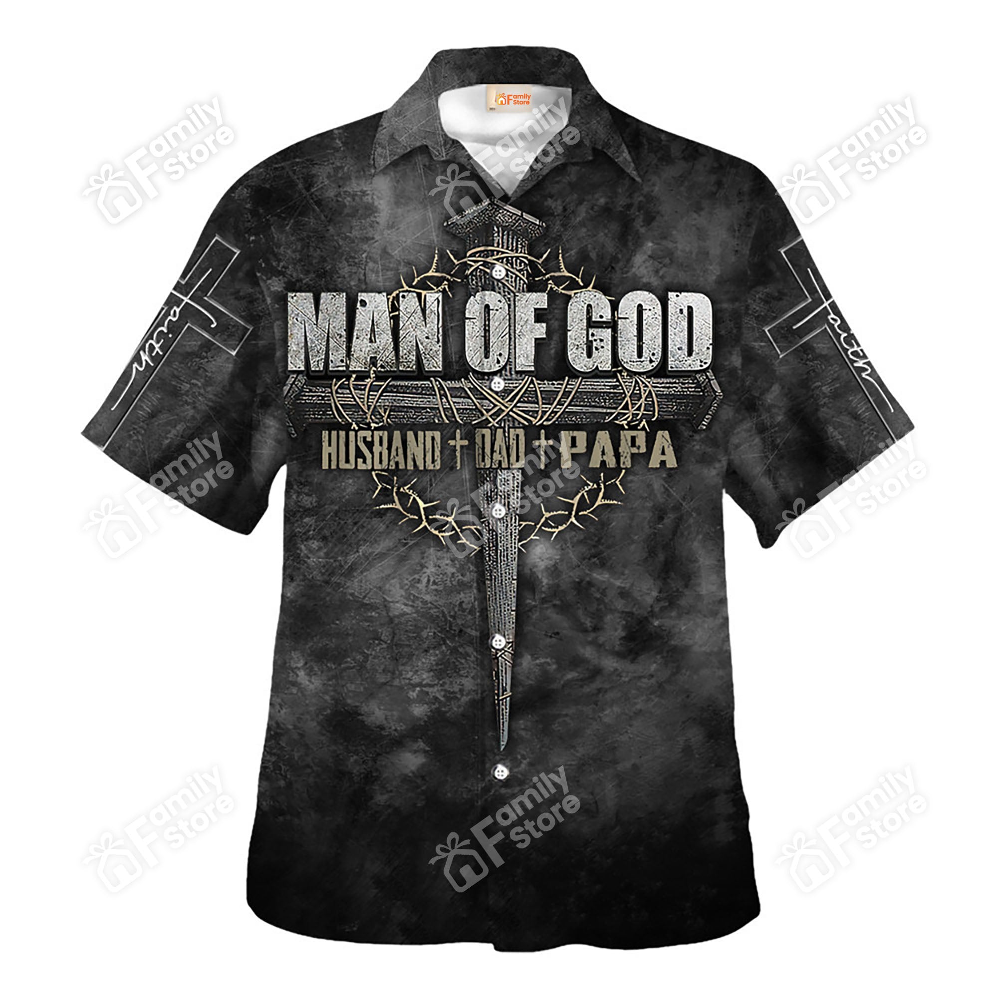 Jesus Man Of God For Hustand Dad Papa Hawaiian Shirt