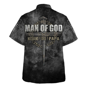 Jesus Man Of God For Hustand Dad Papa Hawaiian Shirt