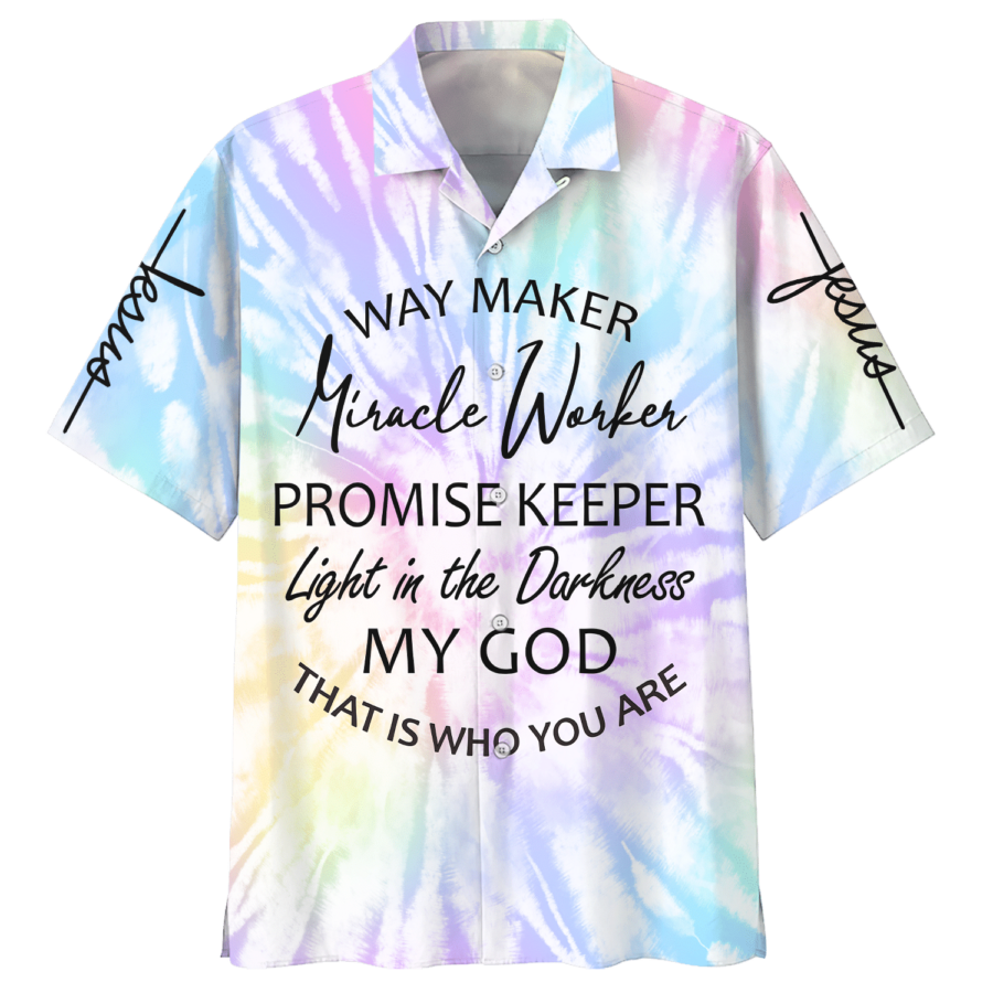 Jesus Miracle Worker Promise Keeper Light In The Darkness Hawaiian Shirt