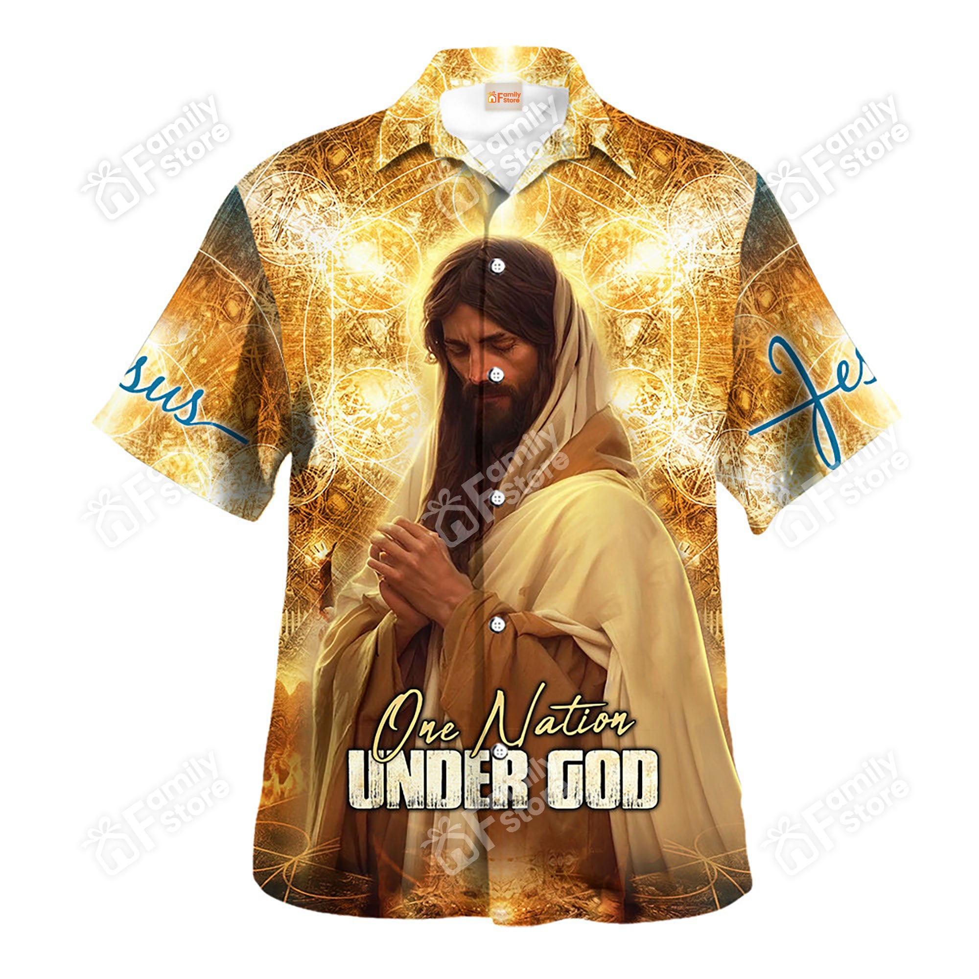 Jesus Nation Under God Hawaiian Shirt