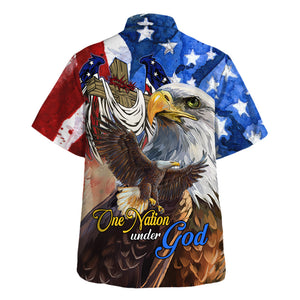 Jesus One Nation Under God Eagle Hawaiian Shirt