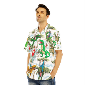 Jesus Ride A Dinosaur Jurassic Park Aloha Hawaiian Shirts For Men, Women