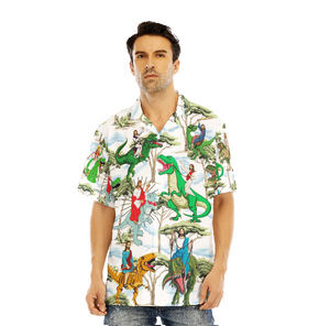 Jesus Ride A Dinosaur Jurassic Park Aloha Hawaiian Shirts For Men, Women