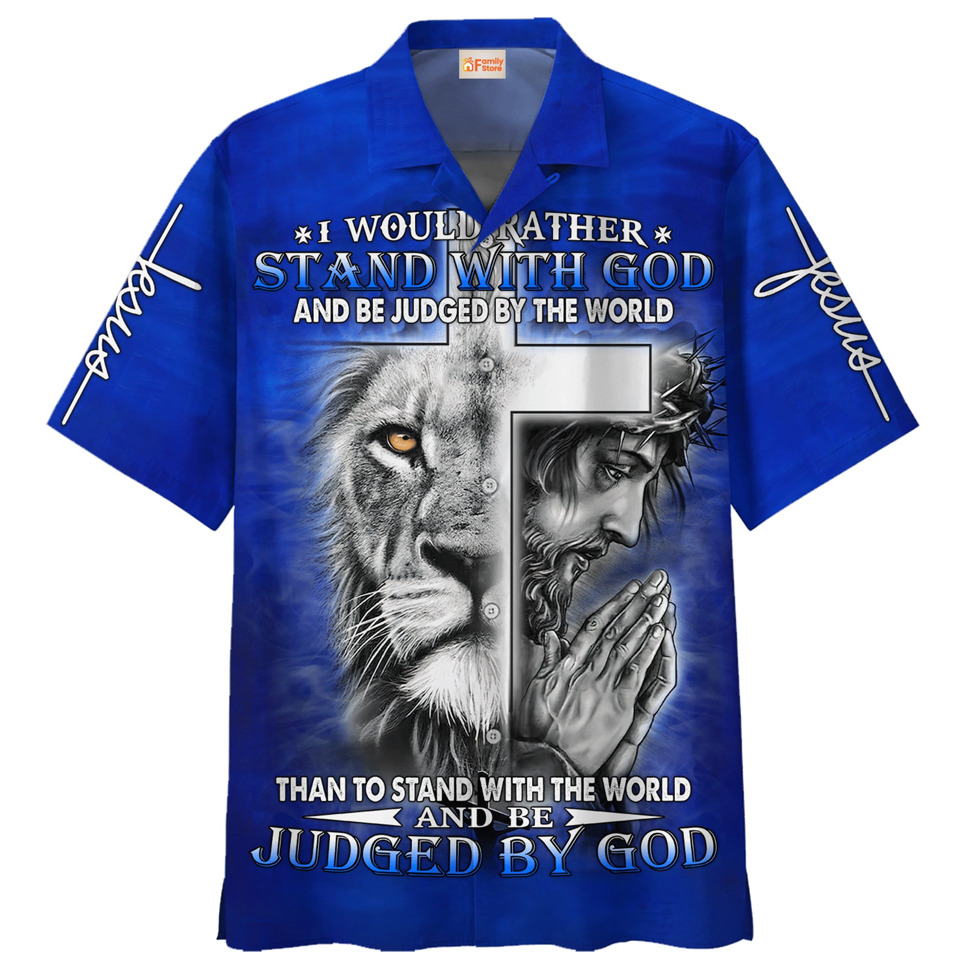 Jesus Stand With God Be Judged By The World Hawaiian Shirt