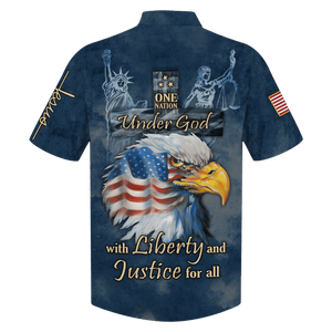 Jesus Under God With Liberty And Justice For All Hawaiian Shirt