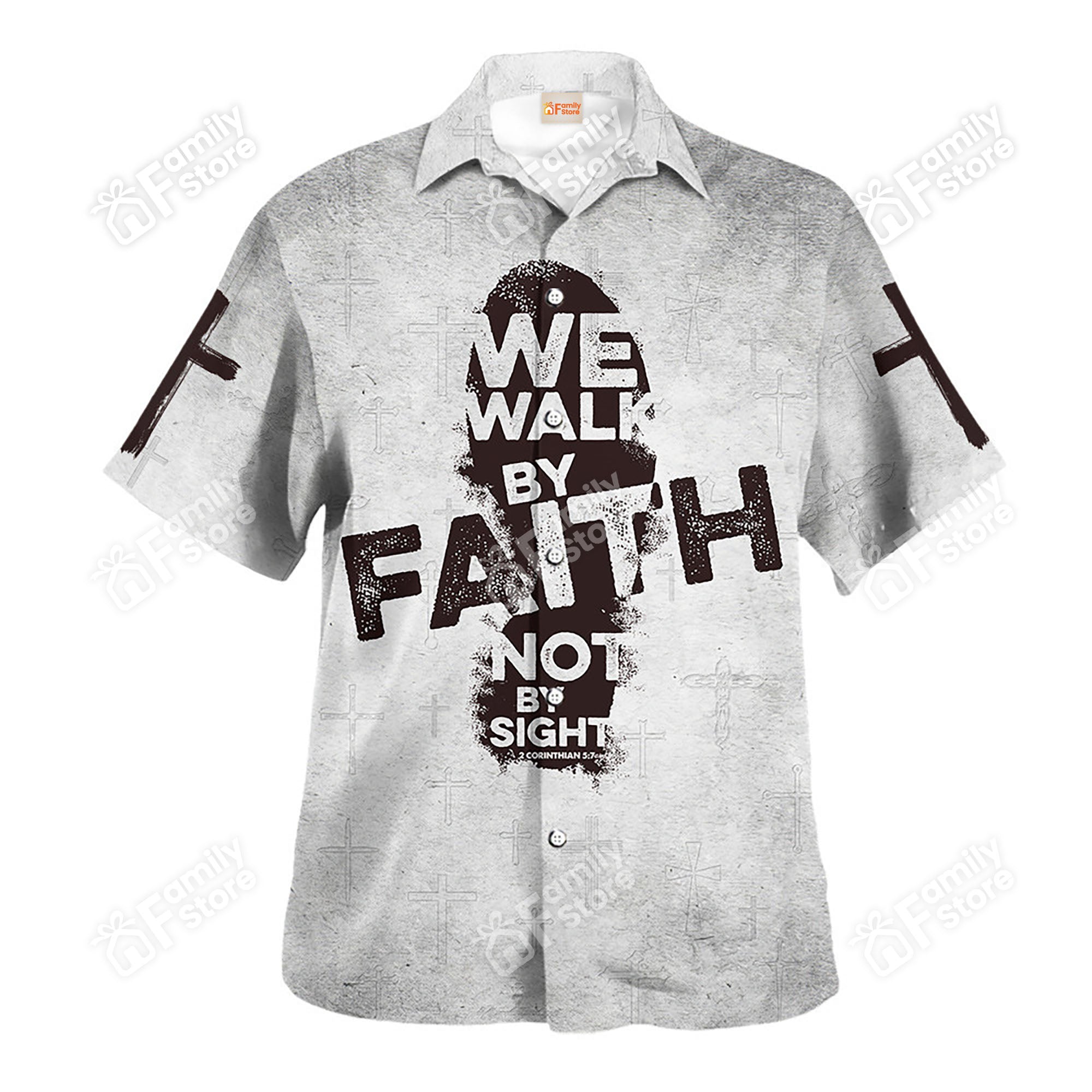 Jesus We Walk By Faith Bot By Sight Hawaiian Shirt