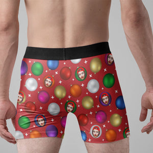 Custom Photo Jingle My Balls - Gift For Boyfriend, Husband, Anniversary - Funny Personalized Custom Boxer Briefs, Men's Boxers