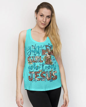 Just A Girl Who Loves Jesus - Women's All Over Print Shirt - AT4080505