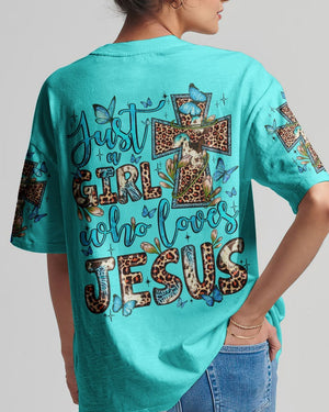 Just A Girl Who Loves Jesus - Women's All Over Print Shirt - AT4080505