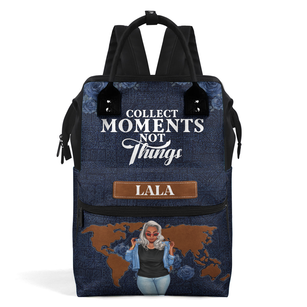 Just_A_Girl_Who_Loves_Traveling_ _Personalized_Duckbilled_Backpack_ _Gift_For_Black_Women_Girls