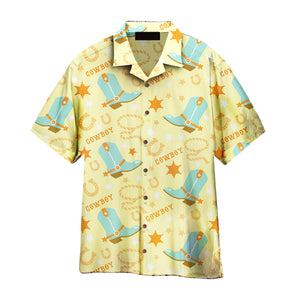 Kentucky Derby Cowboys Rodeo Yellow Hawaiian Shirts For Men, Women