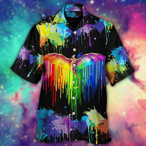 LGBT Pride Dragon The Color Of Happiness - Hawaiian Shirt