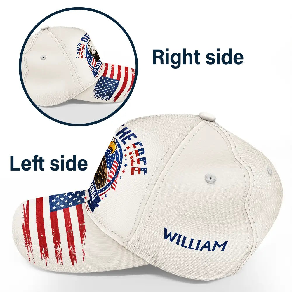 LandOfTheFreeIndependenceDay PersonalizedClassicCap MK2