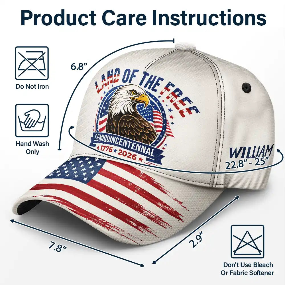 LandOfTheFreeIndependenceDay PersonalizedClassicCap MK5