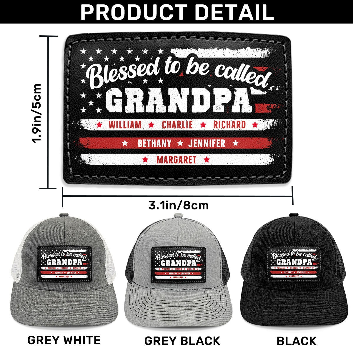 LeatherPatchHat SizeChart